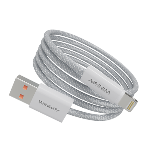 WINKEY Kabel Data Iron Braided Iphone USB to Lightning Fast Charging